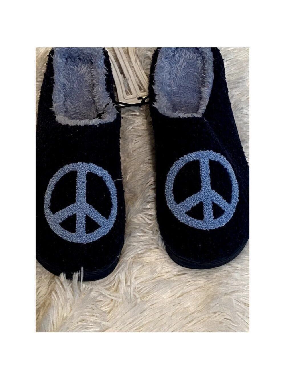 Jenni by Jennifer Moore Blue Peace Slippers - Size Various (NWT)